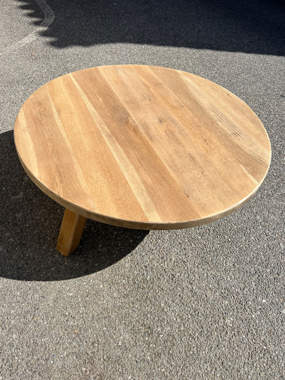 Solid oak coffee table
