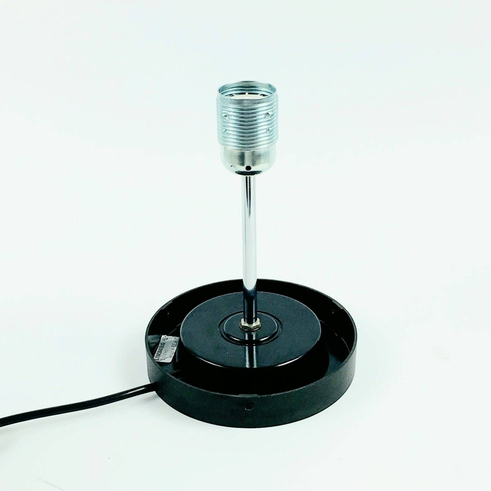 Large Space Age Mushroom Opaline Glass Table Lamp from Limburg, 1960s/1970s