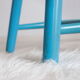Pair of vintage Scandinavian Windsor chairs with blue bars