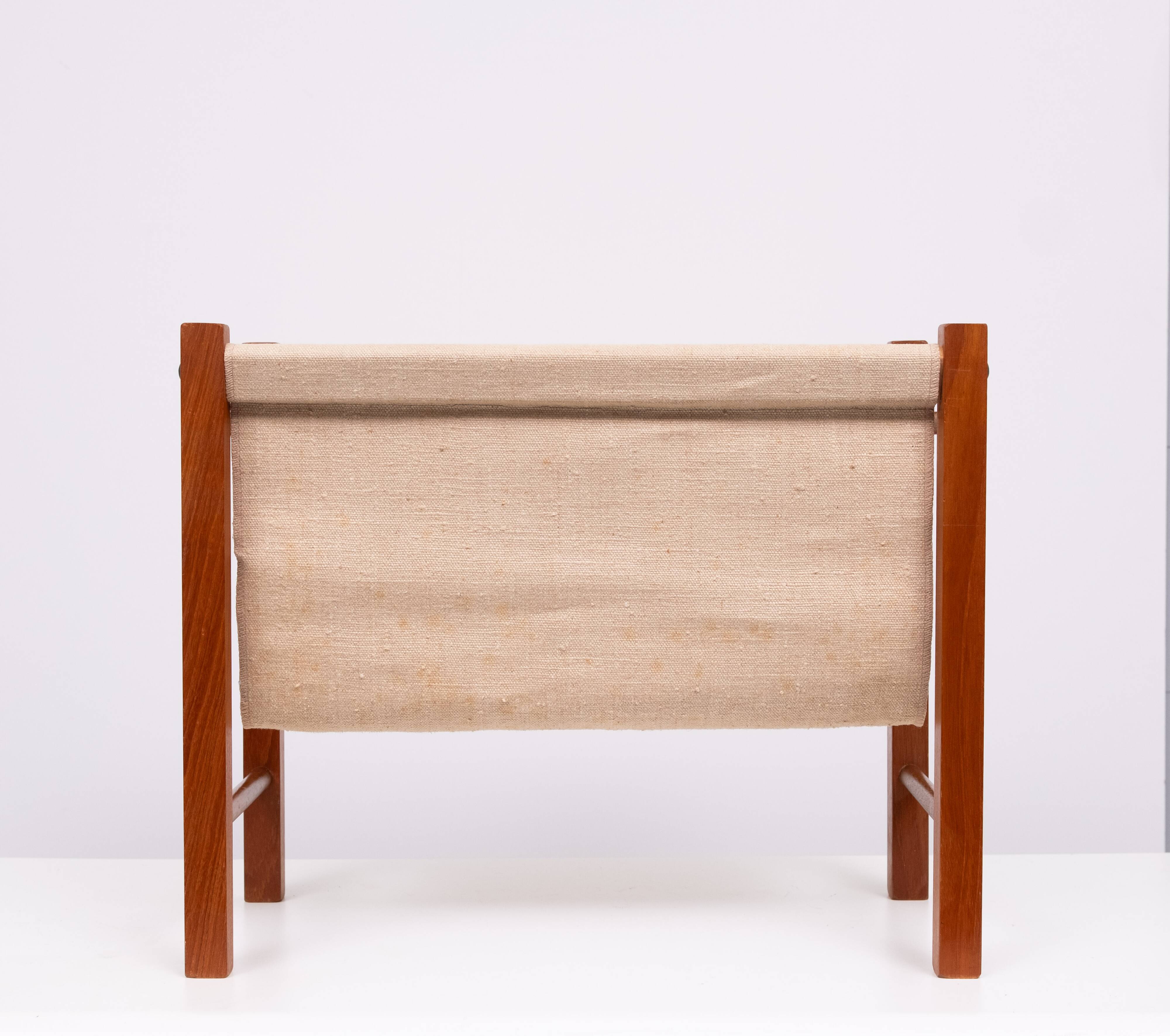 Scandinavian Teak Magazine Rack 1960s