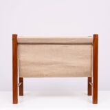 Scandinavian Teak Magazine Rack 1960s