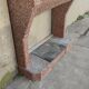 Granite and quartz fireplace, circa 1920