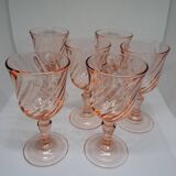 Set of 6 digestive glasses, ROSALINE series
