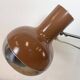 Lampe de bureau industrielle marron, années 1970