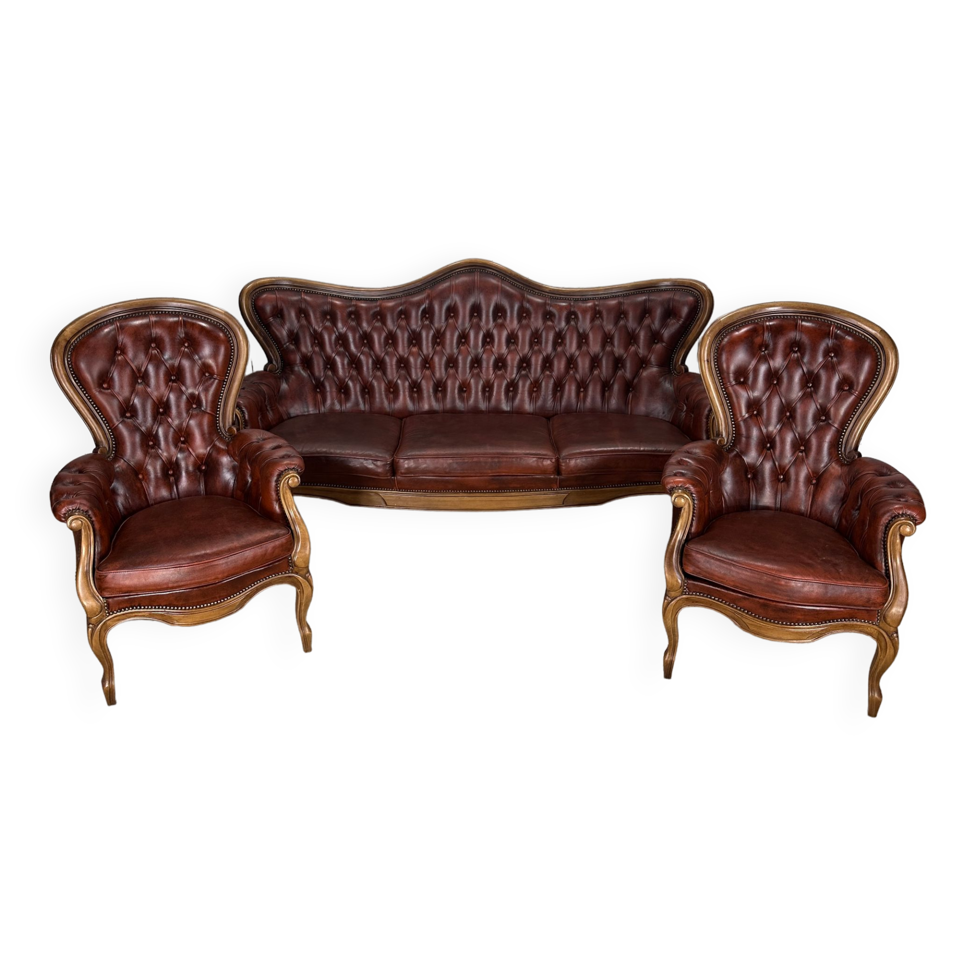 Chesterfield upholstered living room