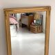 19th-century mercury mirror, in wood and gilded stucco