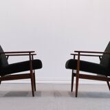 Fauteuil Henryk Lis en boucle noire 1960
