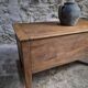 Antique French flour chest in oak – 19th-century farmhouse side table