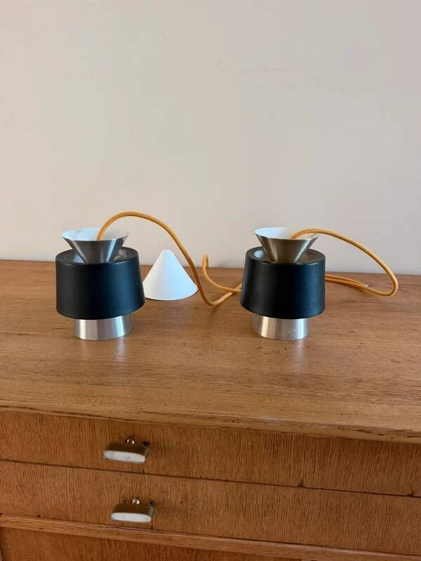 Vintage Danish set of 2 pendants - Tivoli style lamp