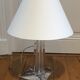 Pied de lampe moderniste en cristal incolore  Cristalleries Saint-Louis  vers 1970