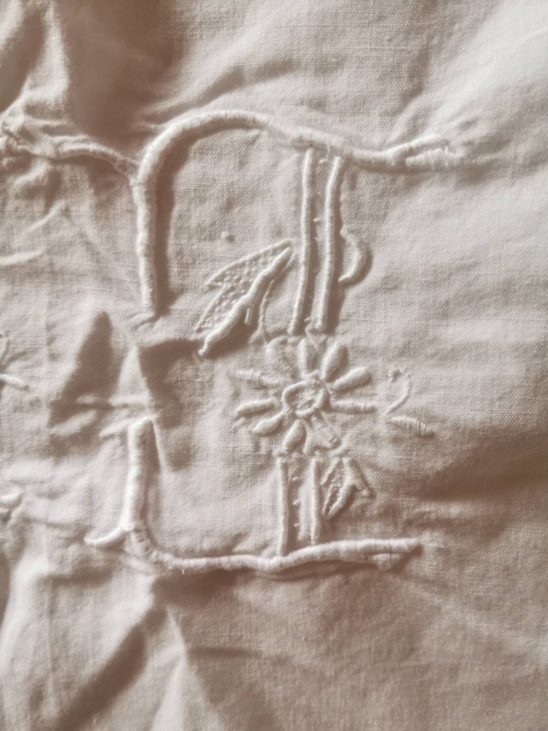 Very old monogrammed sheet