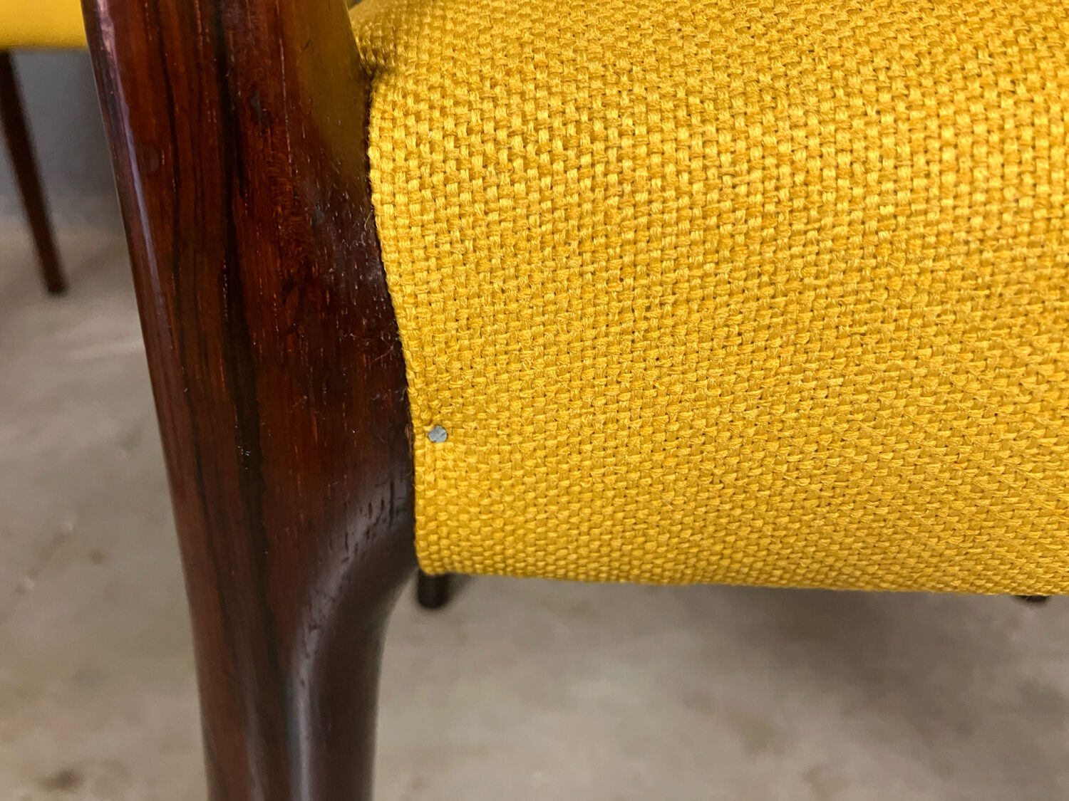 Rosewood chairs newly upholstered Mid Century Vintage