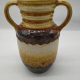 Seventies vintage handle vase