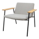 Fauteuil lounge en tissu beige Inclass Xail