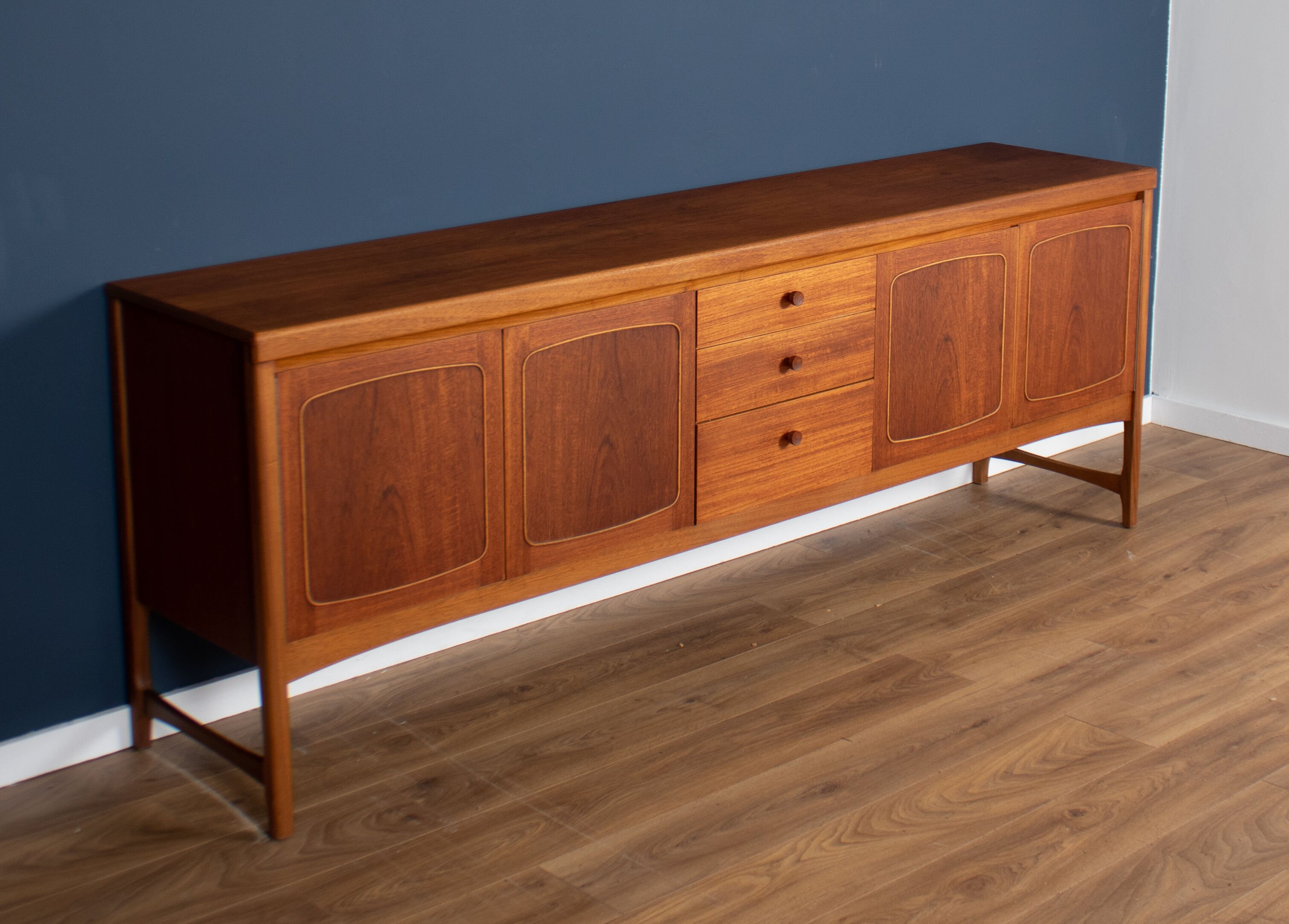 Enfilade retro teck 1960s mid century Nathan