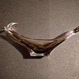 Smoked glass catchall from the seventies.