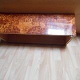 Coffee table for Roche Bobois 70s Elm loupe or thuya