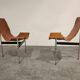 Pair of T Side Chairs by Katavolos, Littell & Kelley for Laverne International