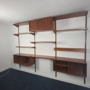 Modular bookcase vintage teak Danish, Designed by Kai Kraistensen for FM Mobler
