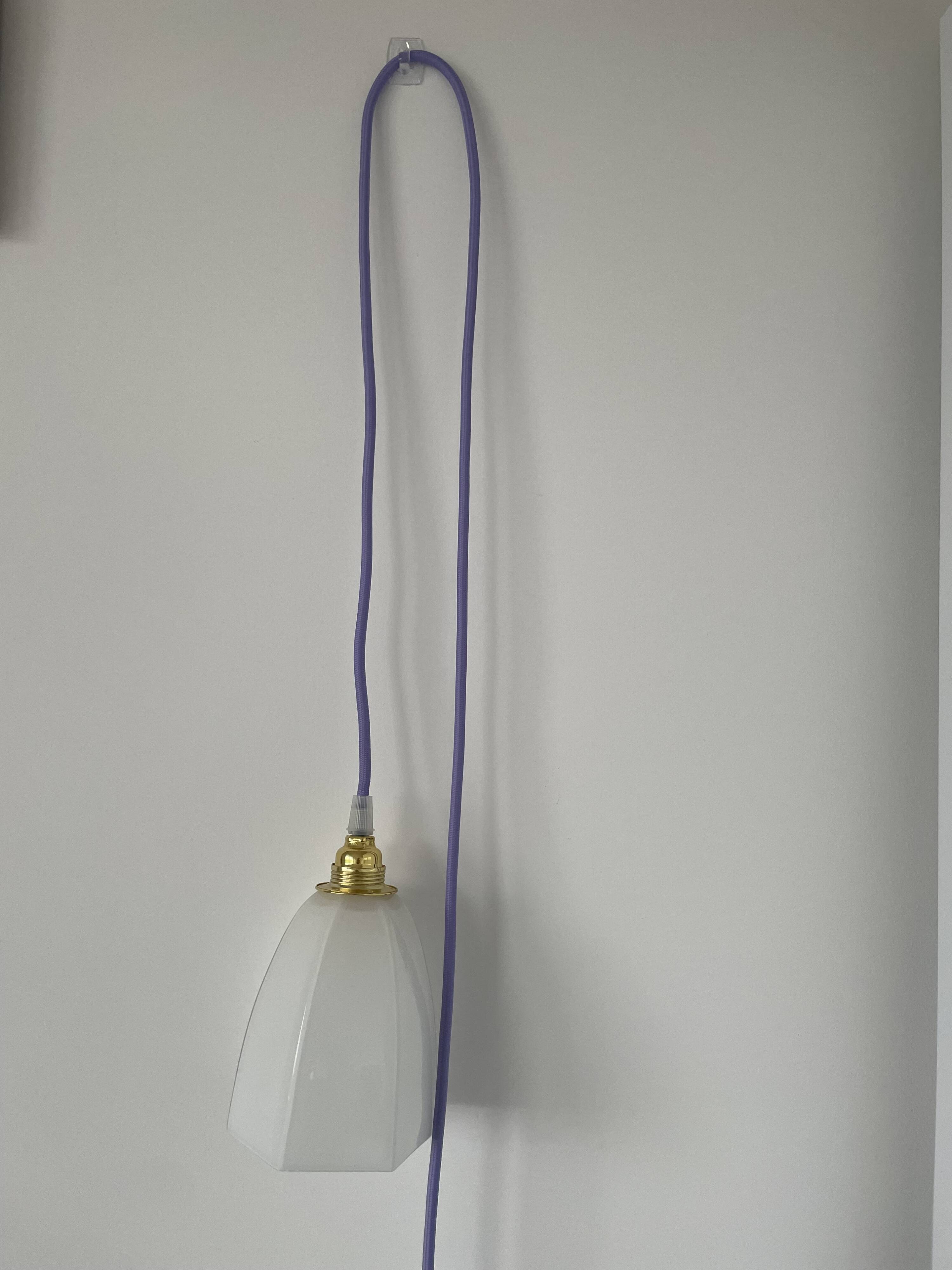 Vintage opaline lamp