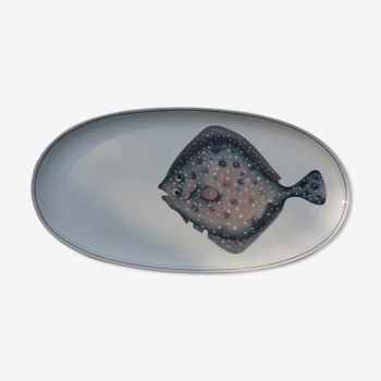 Assiette motif poisson