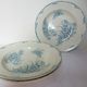 3 vintage ironstone soup plates by L&G, Oeillets pattern 220524