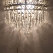Appliques en cristal classiques. France, années 1950