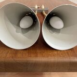 Double metal wall lamp, Scandinavian design 1950.