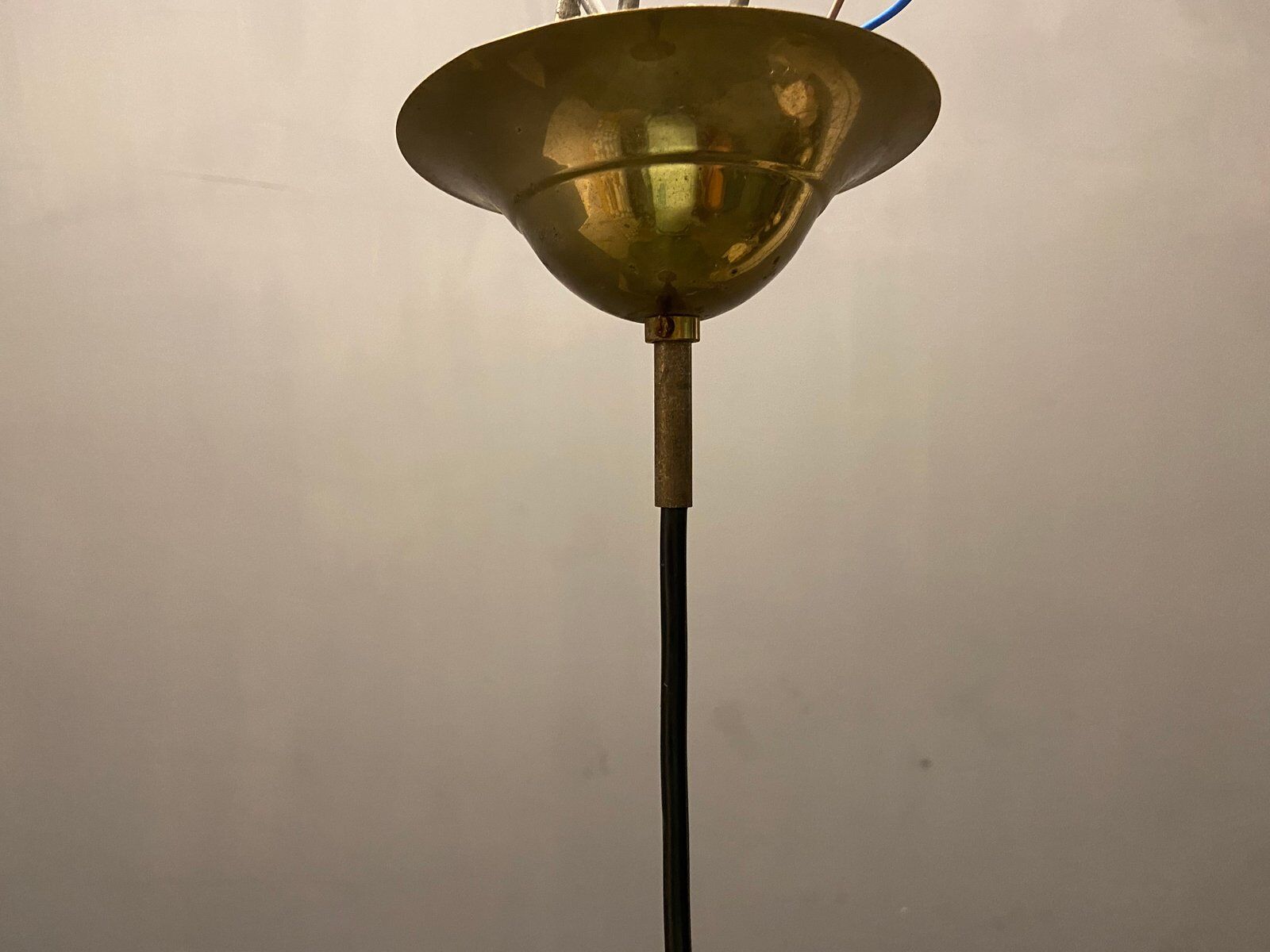 Italian Satinated Glass Light Pendant, 1970s