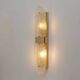 Pair of "Graniglia" Murano Glass and Brass Leaf Sconces