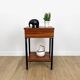 Meuble d'appoint design Formica et métal