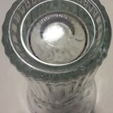 Vase en verre transparent