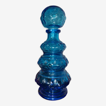 Bouteille verre bleue