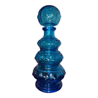 Blue glass bottle