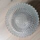 Pair of vintage wall-mounted ceiling lights - pressed glass "diamond point" -