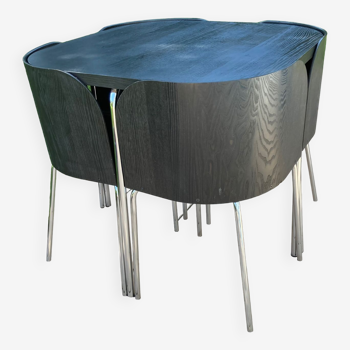 Ensemble noir fusion pour ikea 1 table avec 4 chaises
