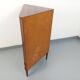 Vintage Scandinavian teak storage corner cabinet from the 60s