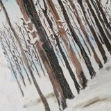 Peinture parc en hiver