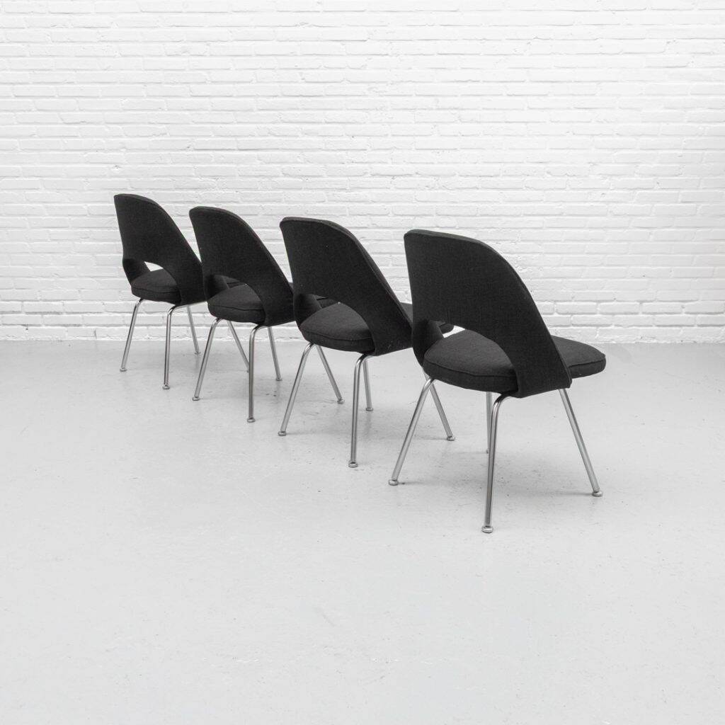 Conference dining chairs set 1970s