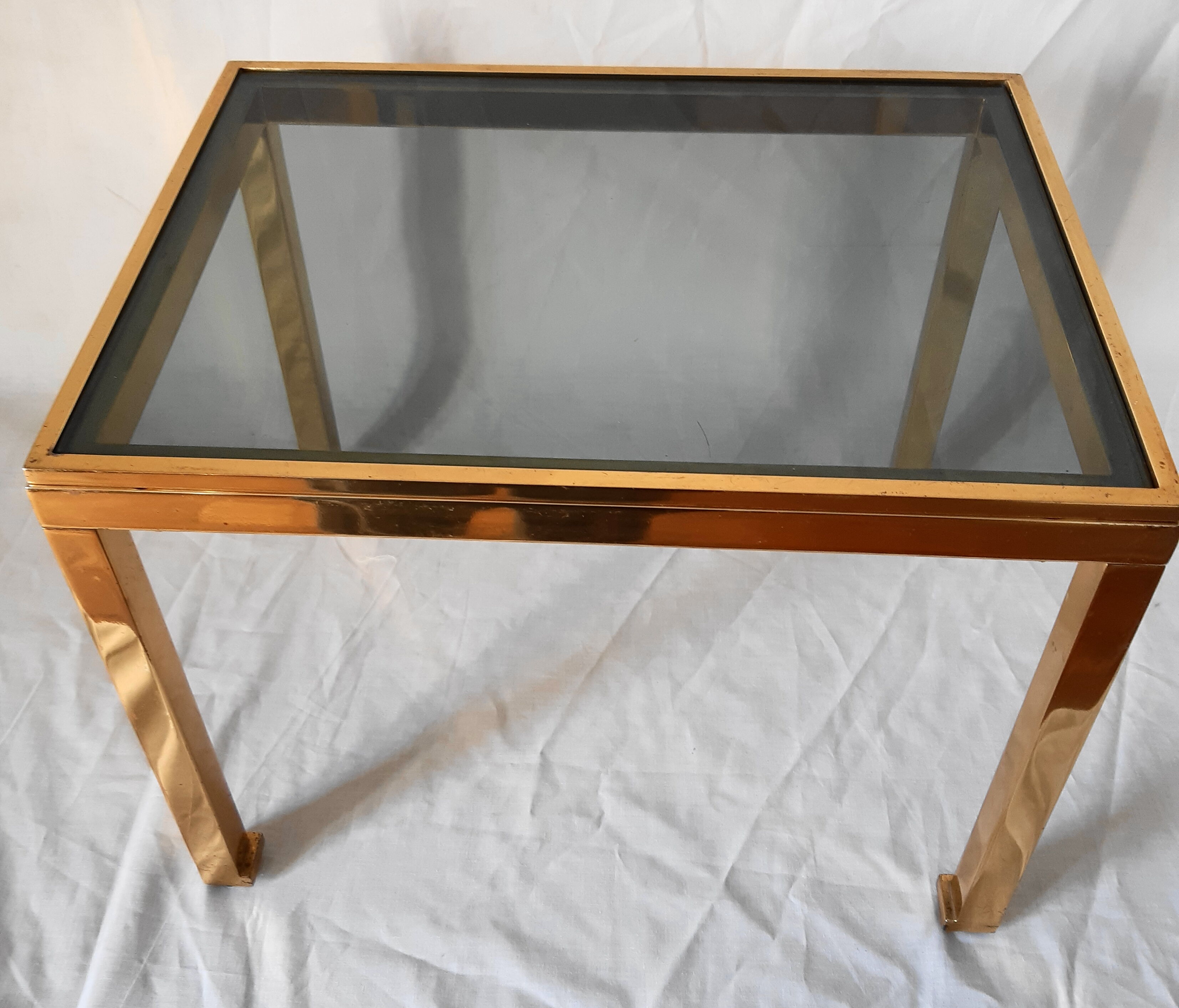 2 nesting tables by Guy Lefèvre for the Maison Jansen of the 70s