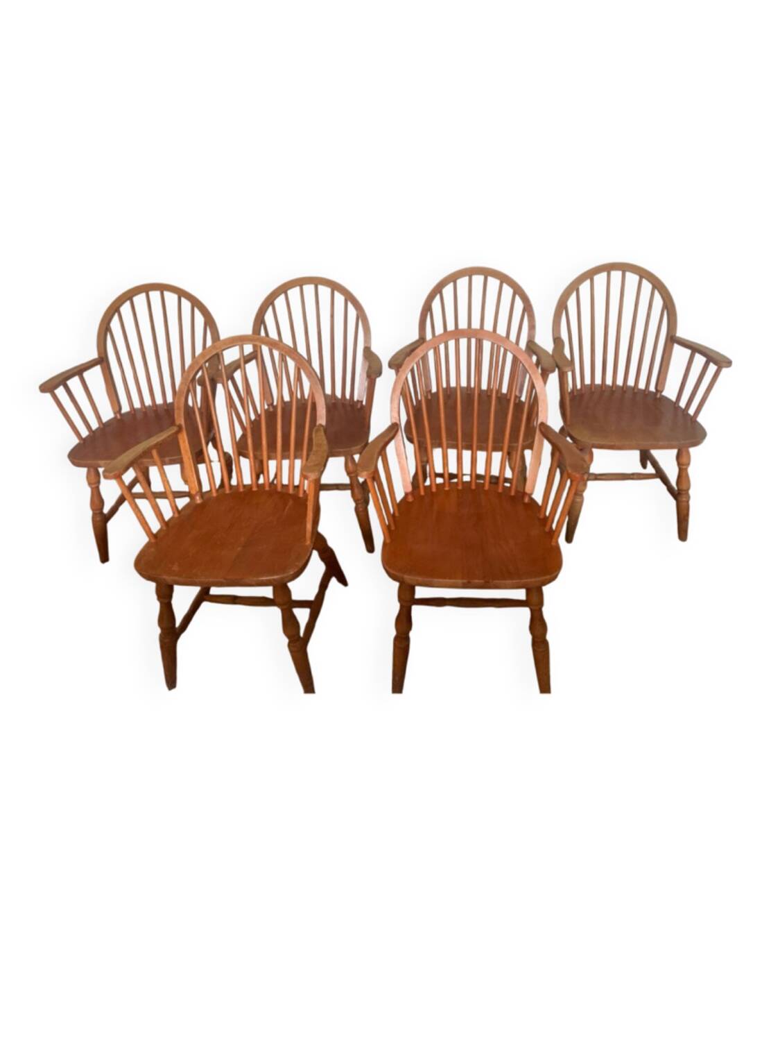 6 Windsor armchairs