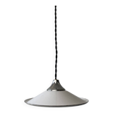 OLD SMALL INDUSTRIAL WHITE ENAMEL PENDANT