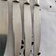 Set of 12 vintage knives, stainless steel blade and silver handle + box