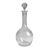 Carafe en cristal gravé fin 19ème début 20ème n°2