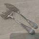 2-piece fish serving set, silver-plated metal, goldsmith V, rocaille marly