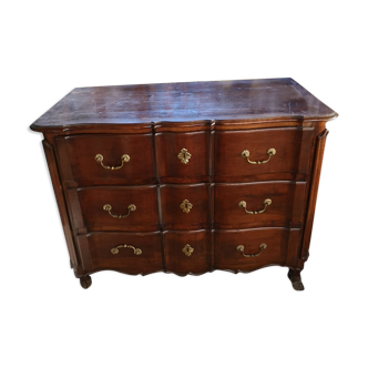 Commode ancienne 3 tiroirs en acajou