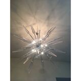 Lustre Spoutnik en verre de Murano italien