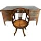 Desk and its rotating armchair England XIX century