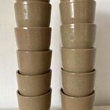 Enamelled stoneware glass
