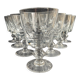 10 crystal port stemmed glasses - XXth